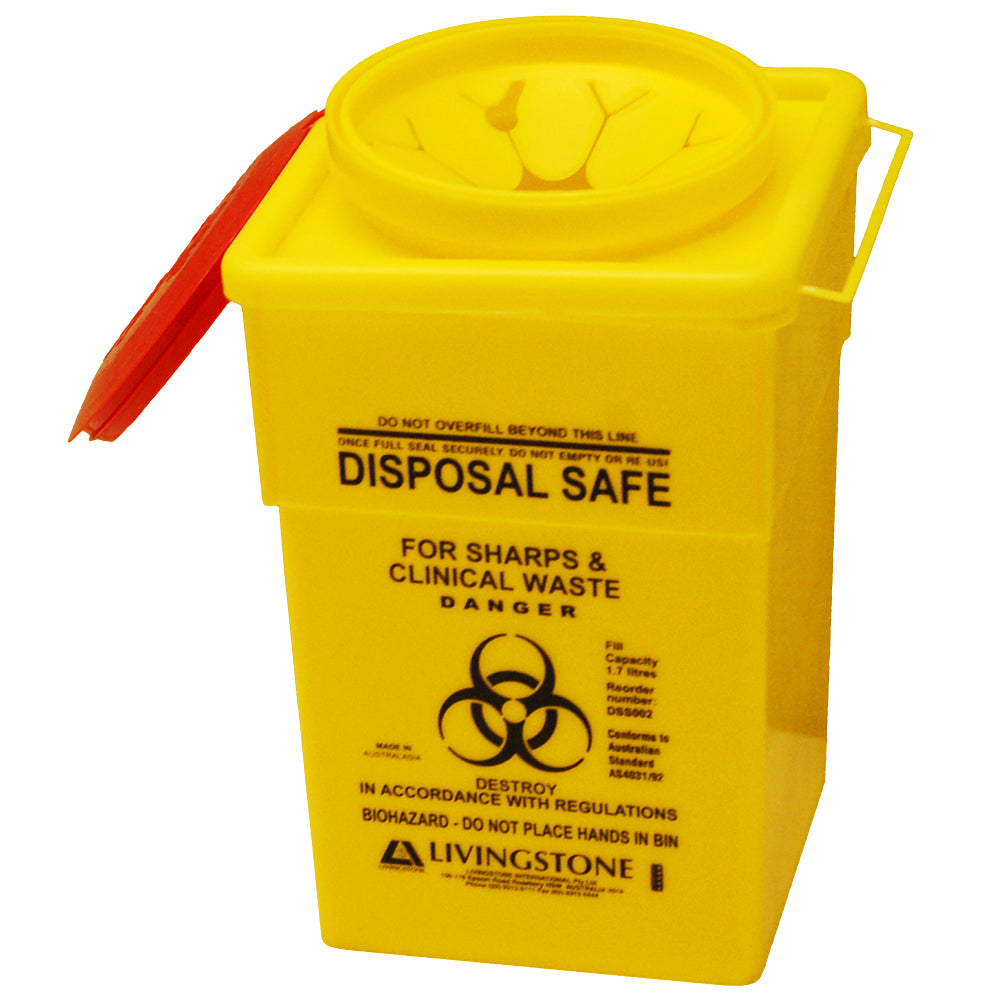 Livingstone Needles Sharps Waste Collector 2L